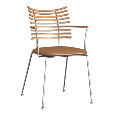 Metal foot dining chair