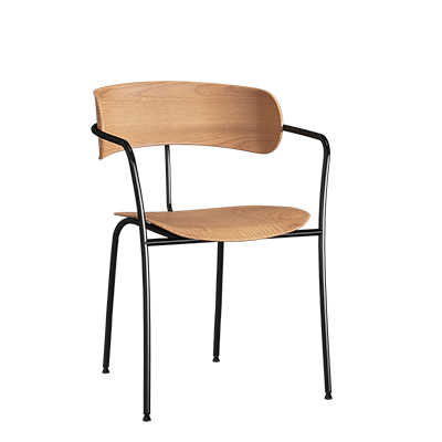 Metal foot dining chair